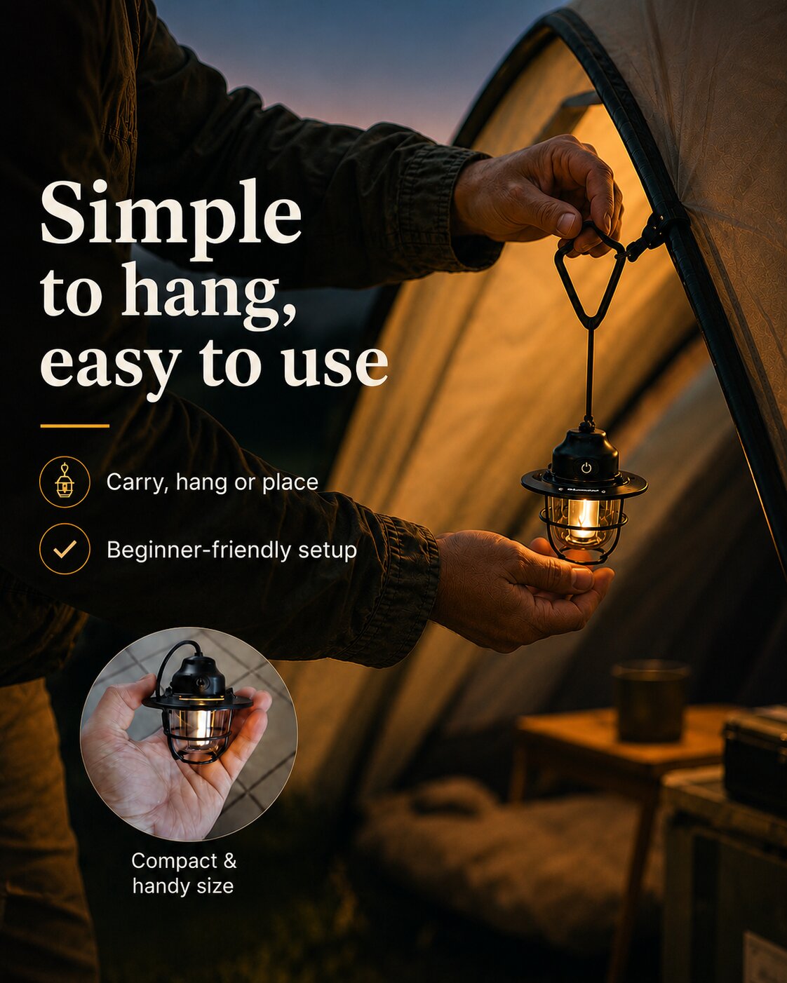 Mini Rechargeable Camp Lantern