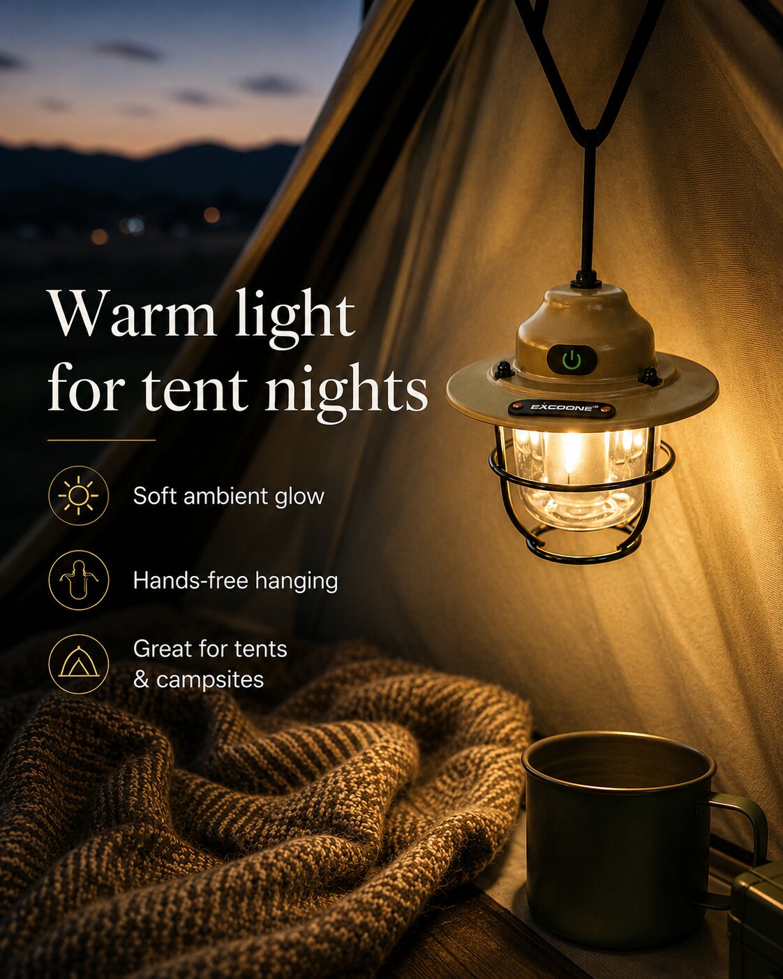 Mini Rechargeable Camp Lantern